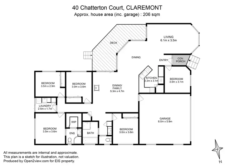 Floorplan of Homely house listing, 40 Chatterton Court, Claremont TAS 7011