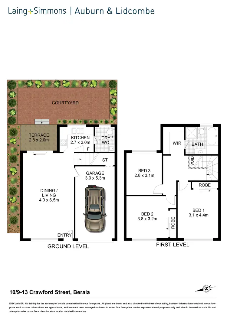 Floorplan of Homely townhouse listing, 10/9-13 Crawford St, Berala NSW 2141