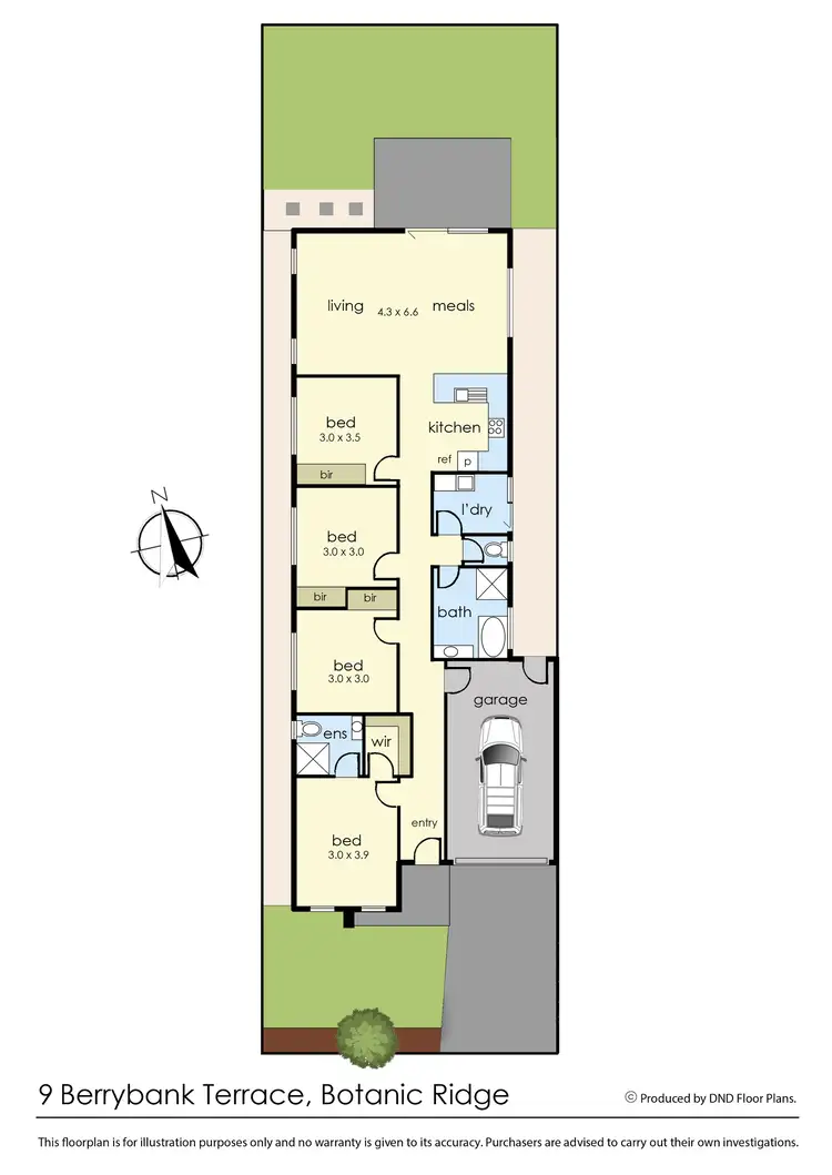 Floorplan of Homely house listing, 9 Berrybank Terrace, Botanic Ridge VIC 3977