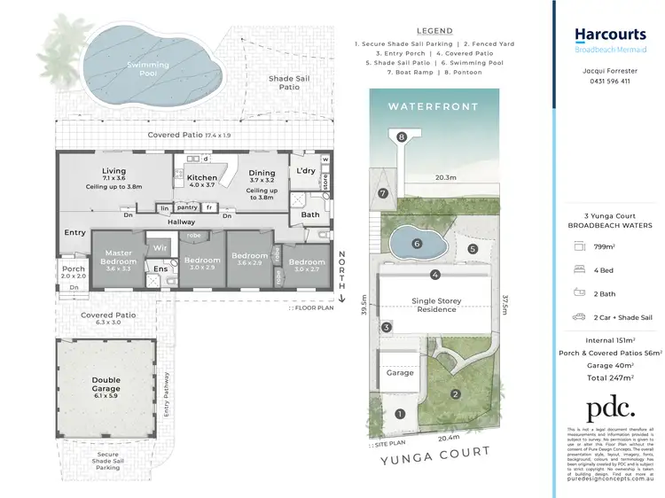 Floorplan of Homely house listing, 3 Yunga Court, Broadbeach Waters QLD 4218