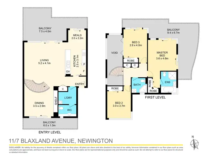 Floorplan of Homely apartment listing, 11/7 Blaxland Ave, Newington NSW 2127