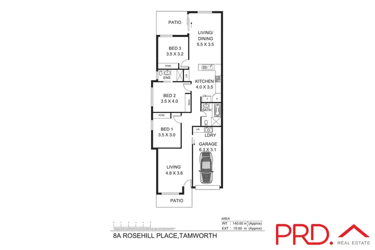 Floorplan of Homely house listing, 8a Rosehill Place, Tamworth NSW 2340