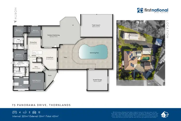 Floorplan of Homely house listing, 75 Panorama Drive, Thornlands QLD 4164