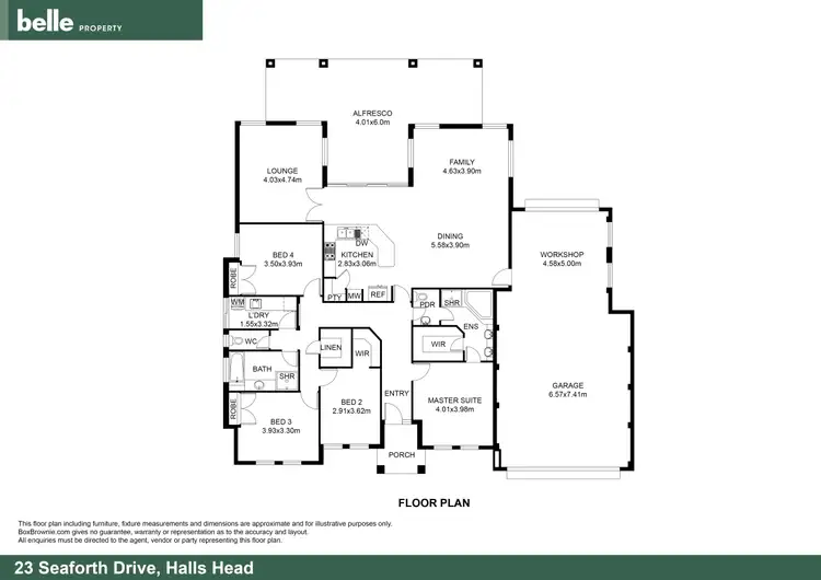Floorplan of Homely house listing, 23 Seaforth Drive, Halls Head WA 6210