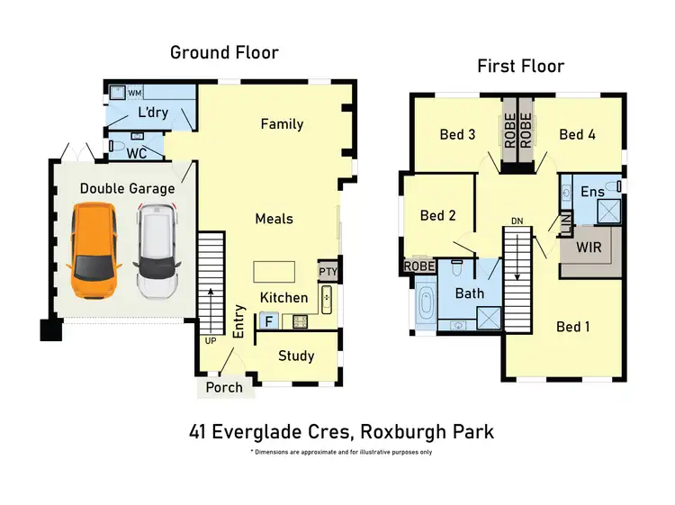 Floorplan of Homely house listing, 41A Everglade Crescent, Roxburgh Park VIC 3064