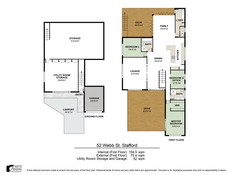 Floorplan of Homely house listing, 52 Webb Street, Stafford QLD 4053