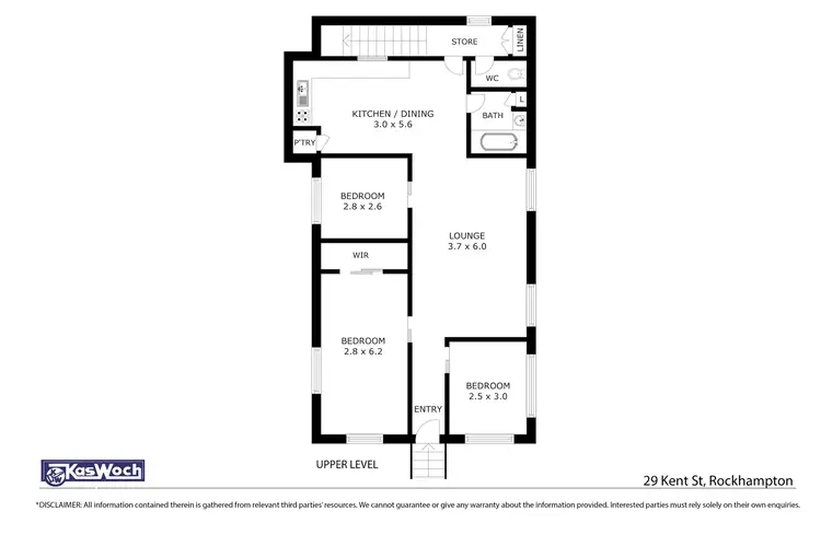Floorplan of Homely house listing, 29 KENT STREET, Rockhampton City QLD 4700