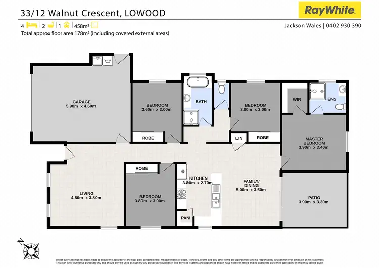 Floorplan of Homely house listing, 33/12 Walnut Crescent, Lowood QLD 4311