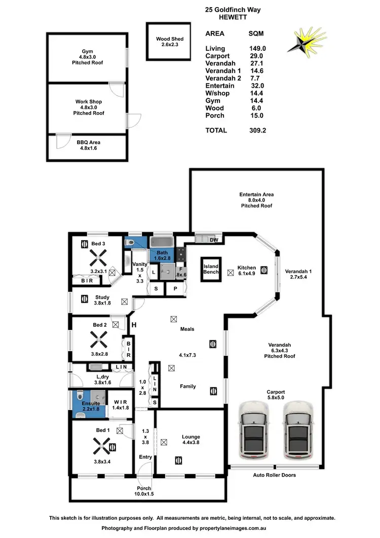 Floorplan of Homely house listing, 25 Goldfinch Way, Hewett SA 5118