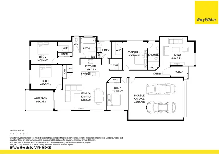 Floorplan of Homely house listing, 35 Weedbrook Street, Park Ridge QLD 4125