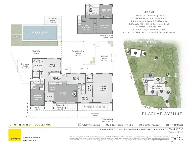 Floorplan of Homely house listing, 15 Pharlap Avenue, Mudgeeraba QLD 4213