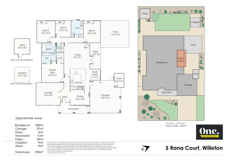 Floorplan of Homely house listing, 5 Rana Court, Willetton WA 6155