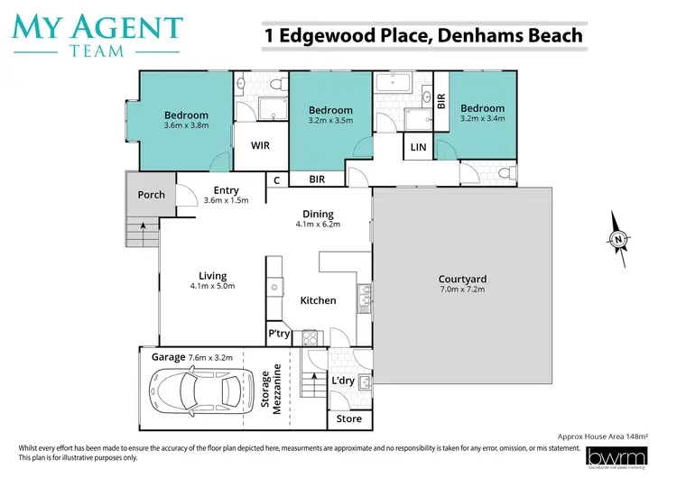Floorplan of Homely house listing, 1 Edgewood Place, Denhams Beach NSW 2536