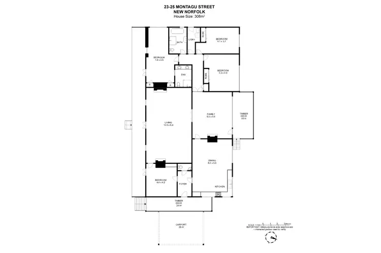 Floorplan of Homely house listing, 23-25 Montagu Street, New Norfolk TAS 7140