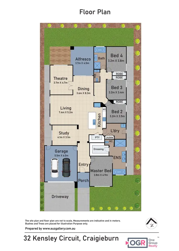 Floorplan of Homely house listing, 32 Kensley Circuit, Craigieburn VIC 3064