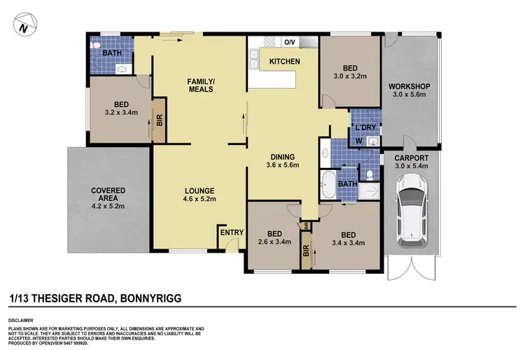 Floorplan of Homely house listing, 1/13 Thesiger Road, Bonnyrigg NSW 2177