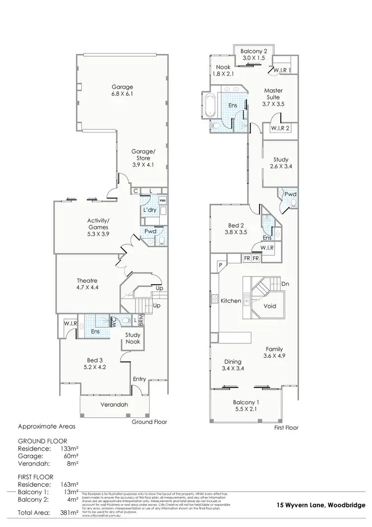 Floorplan of Homely house listing, 15 Wyvern Lane, Woodbridge WA 6056