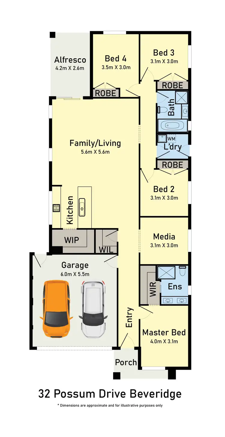 Floorplan of Homely house listing, 32 Possum Drive, Beveridge VIC 3753
