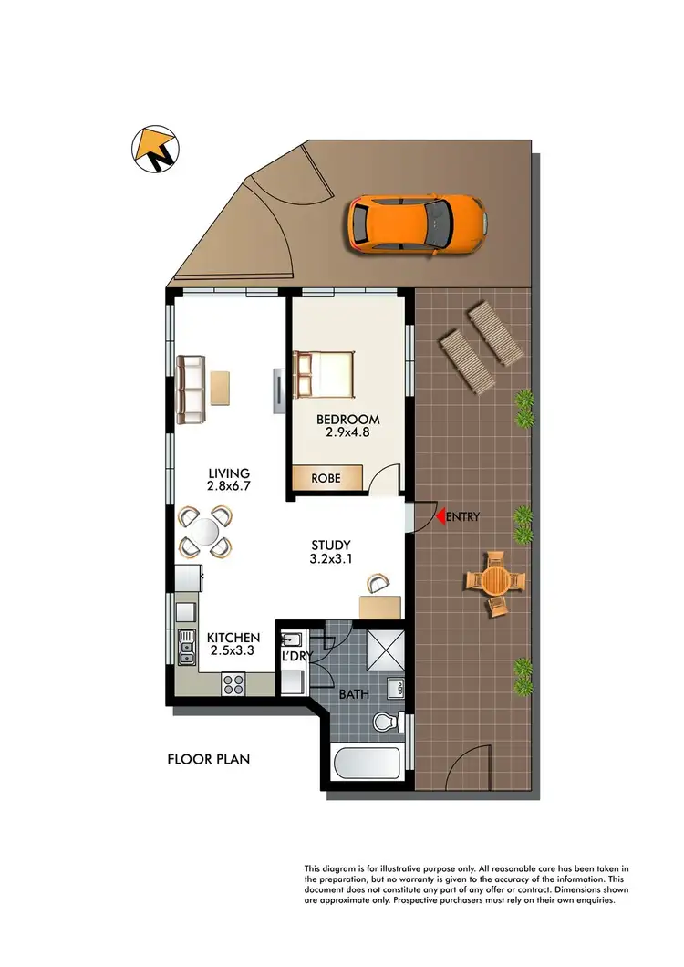 Floorplan of Homely apartment listing, 1/25 Wallis Parade, North Bondi NSW 2026