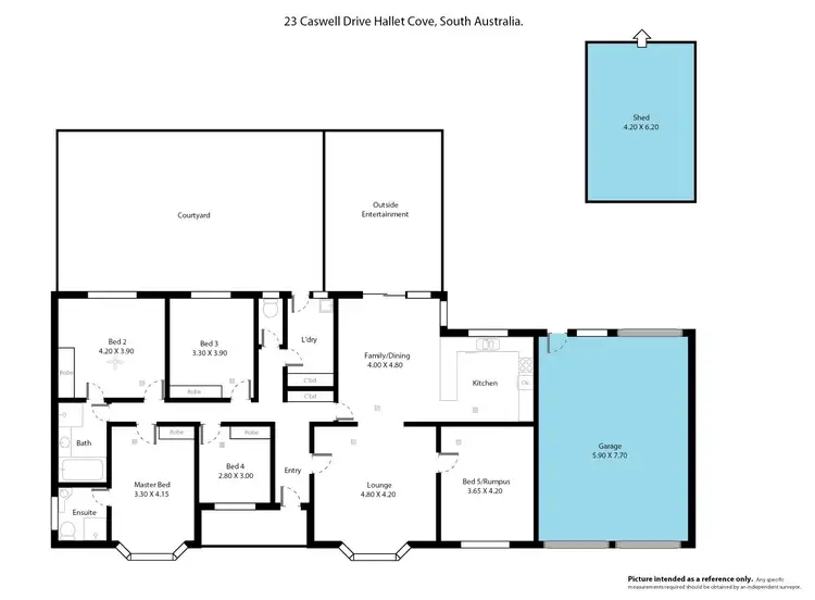 Floorplan of Homely house listing, 23 Caswell Drive, Hallett Cove SA 5158