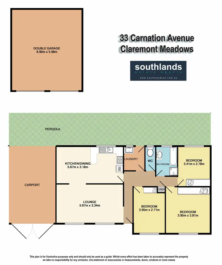 Floorplan of Homely house listing, 33 Carnation Avenue, Claremont Meadows NSW 2747