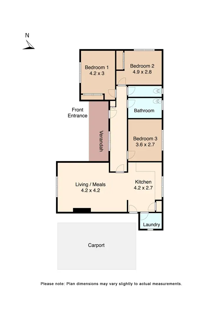 Floorplan of Homely house listing, 10 Dover Street, Wendouree VIC 3355