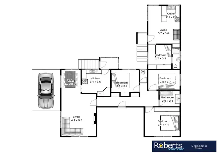 Floorplan of Homely house listing, 12 Romney Street, Riverside TAS 7250