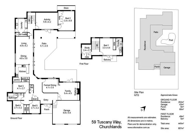 Floorplan of Homely house listing, 59 Tuscany Way, Churchlands WA 6018