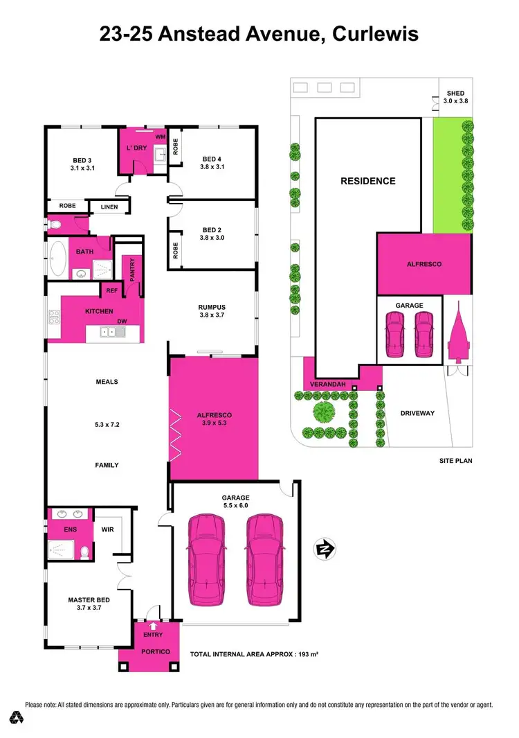 Floorplan of Homely house listing, 23-25 Anstead Avenue, Curlewis VIC 3222