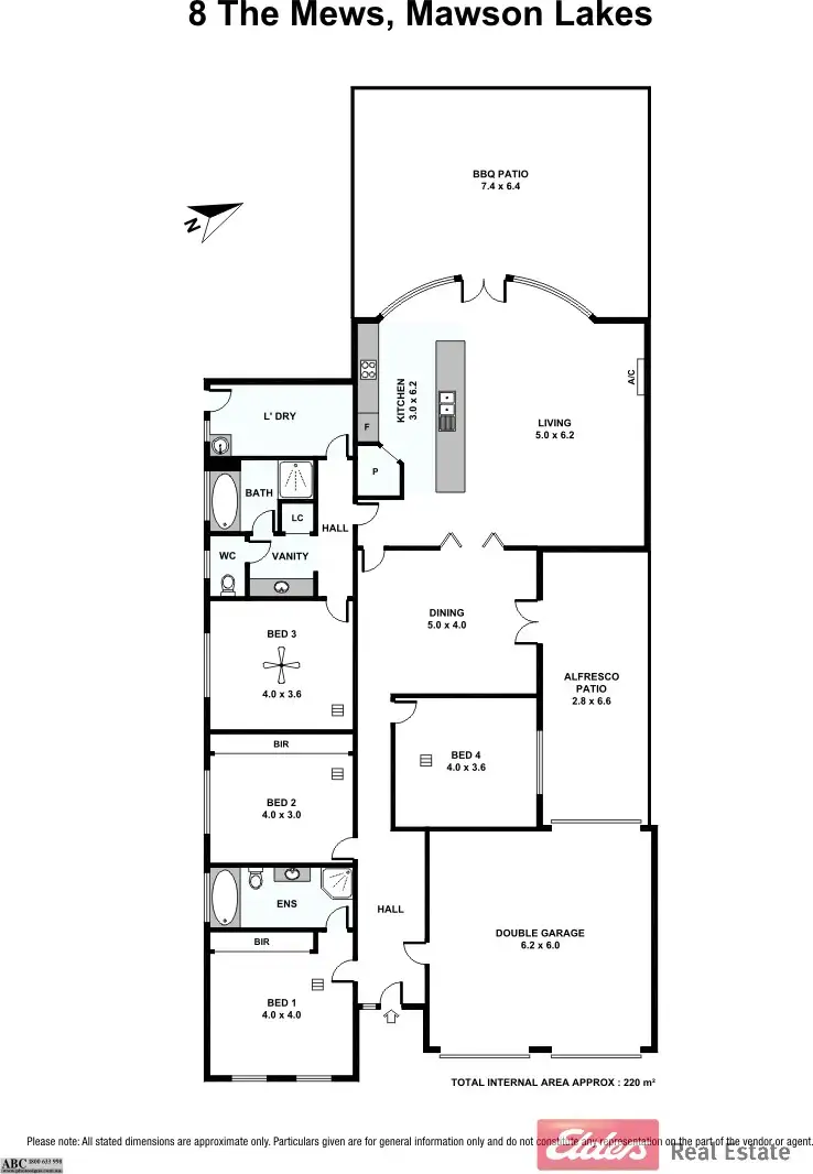 Floorplan of Homely house listing, 8 The Mews, Mawson Lakes SA 5095