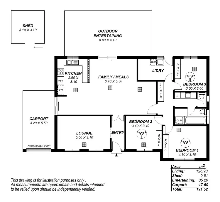 Floorplan of Homely house listing, 45 Wembley Avenue, Hectorville SA 5073