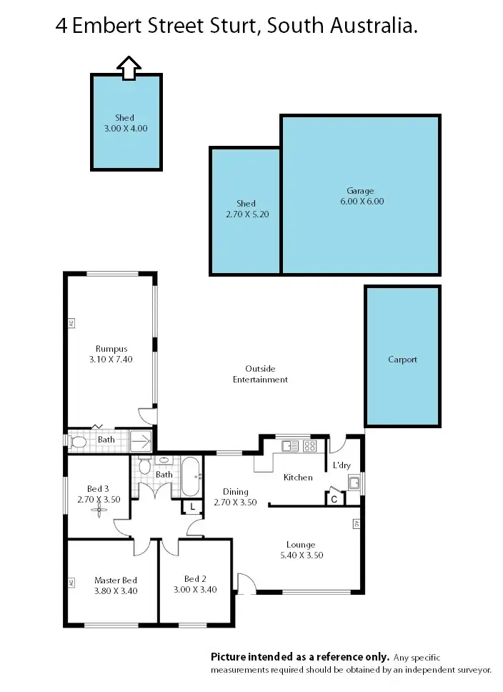 Floorplan of Homely house listing, 4 Embert Street, Sturt SA 5047