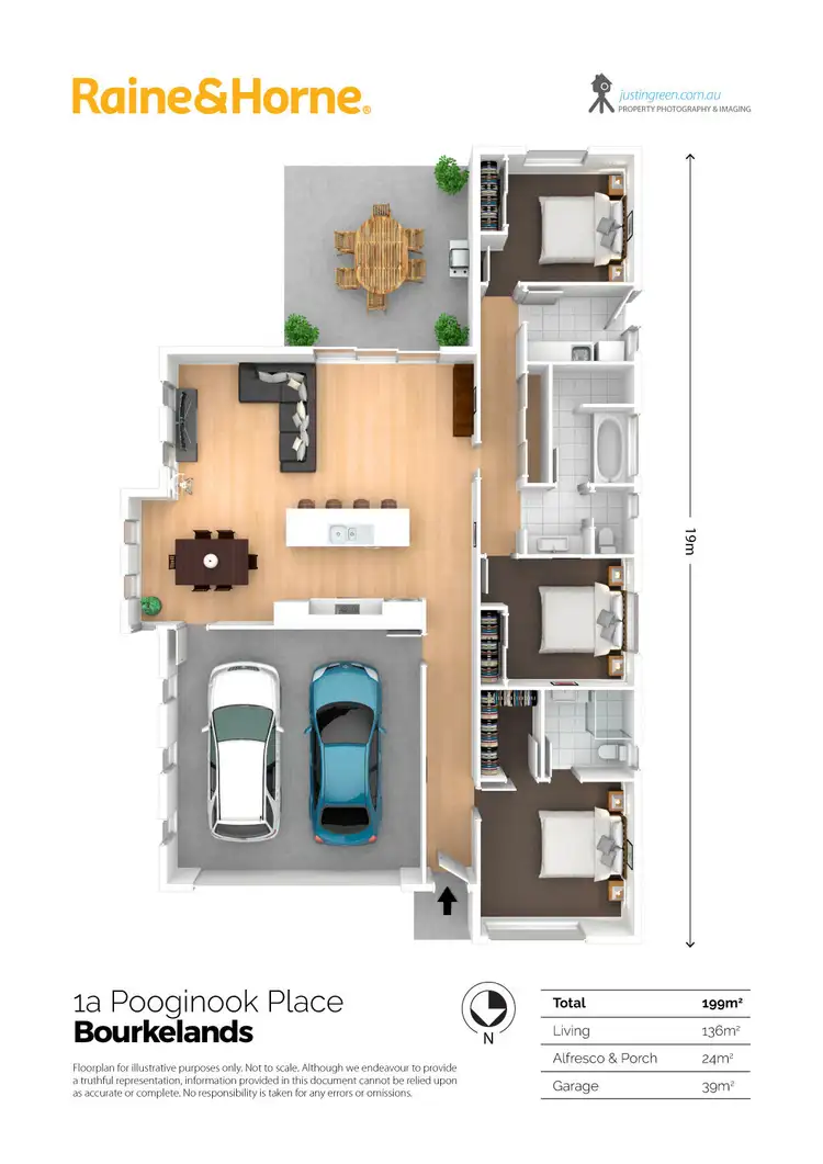 Floorplan of Homely house listing, 1/1 Pooginook Place, Bourkelands NSW 2650
