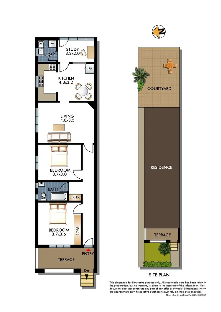Floorplan of Homely house listing, 10 Vicars Avenue, North Bondi NSW 2026