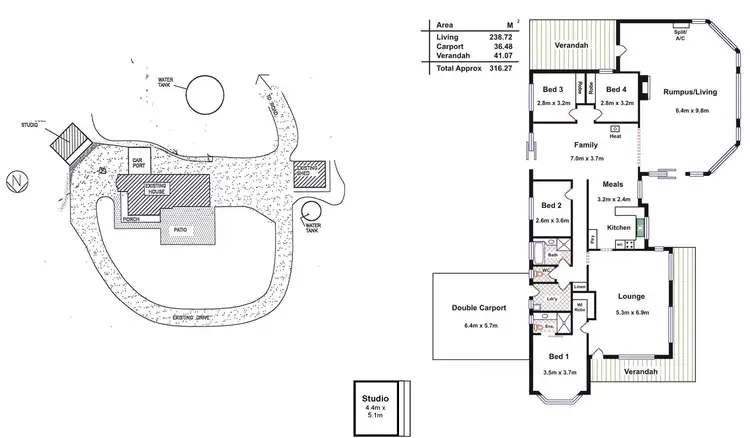 Floorplan of Homely house listing, 664 South Para Road, Kersbrook SA 5231