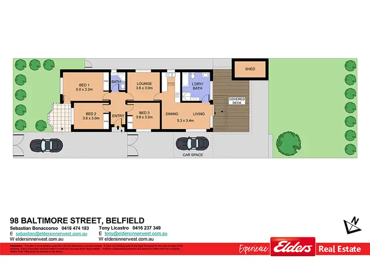 Floorplan of Homely house listing, 98 Baltimore Street, Belfield NSW 2191