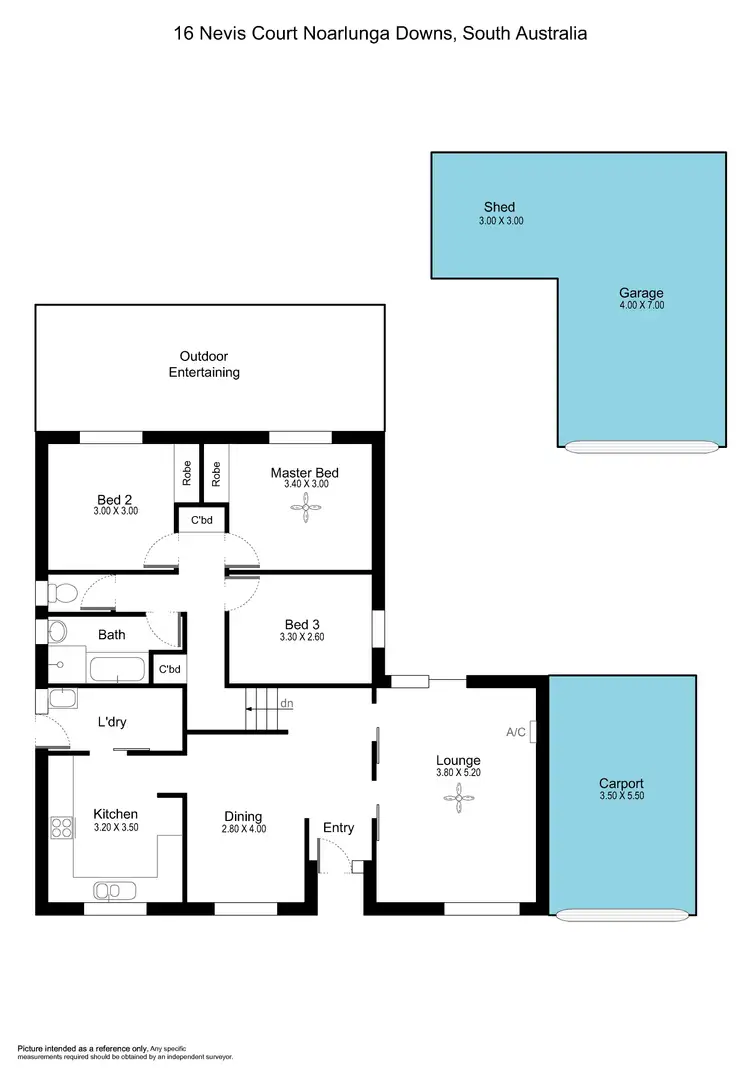 Floorplan of Homely house listing, 16 Nevis Court, Noarlunga Downs SA 5168