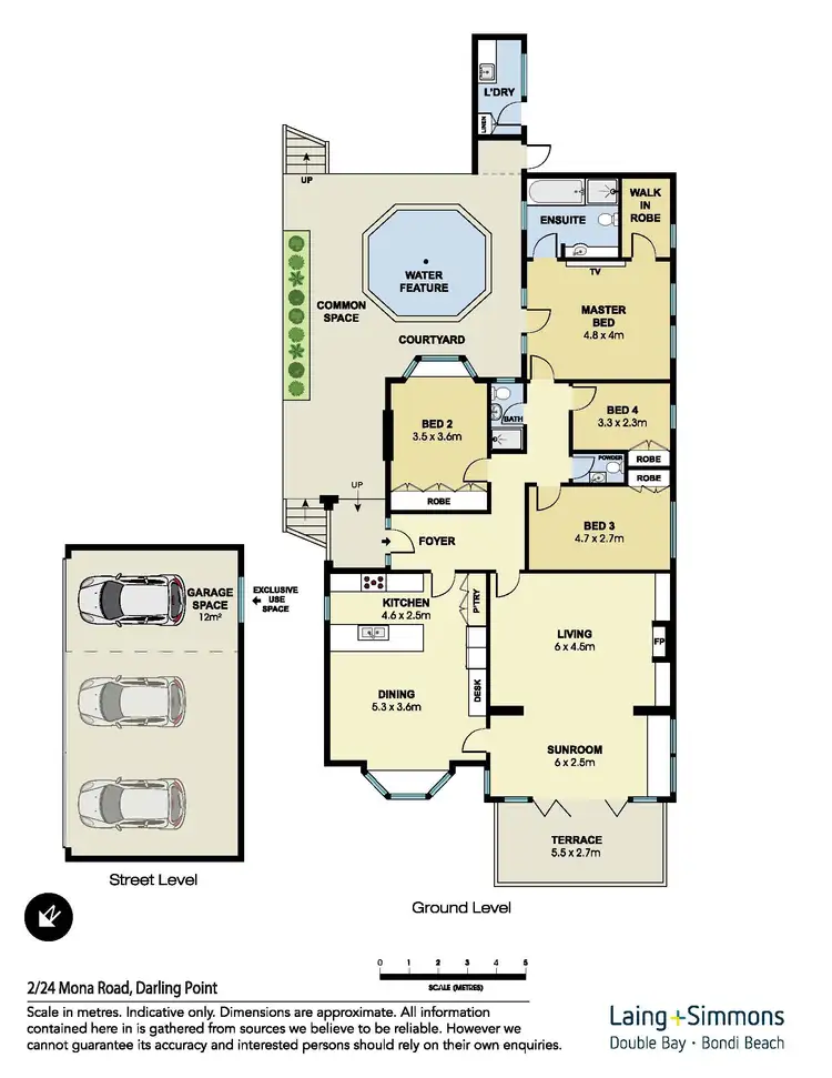 Floorplan of Homely apartment listing, 2/24 Mona Road, Darling Point NSW 2027