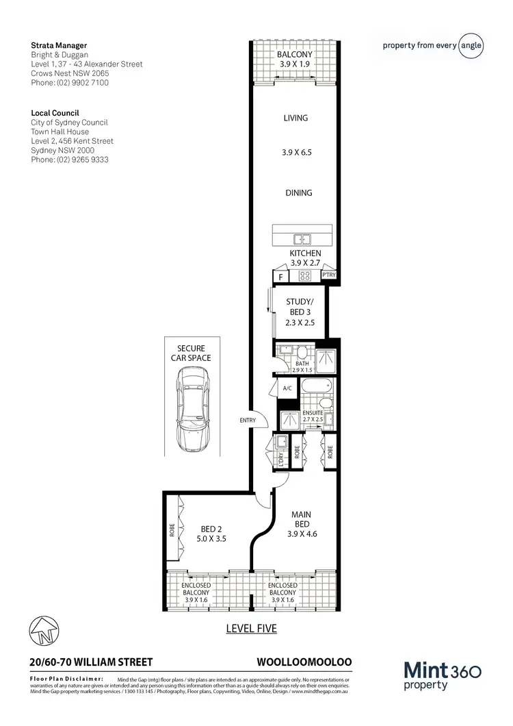 Floorplan of Homely apartment listing, 20/60-70 William Street, Woolloomooloo NSW 2011