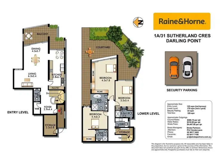 Floorplan of Homely apartment listing, 1A/31 Sutherland Crescent, Darling Point NSW 2027