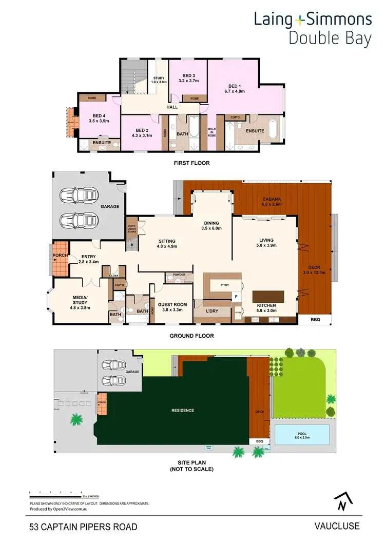 Floorplan of Homely house listing, 53 Captain Pipers Road, Vaucluse NSW 2030