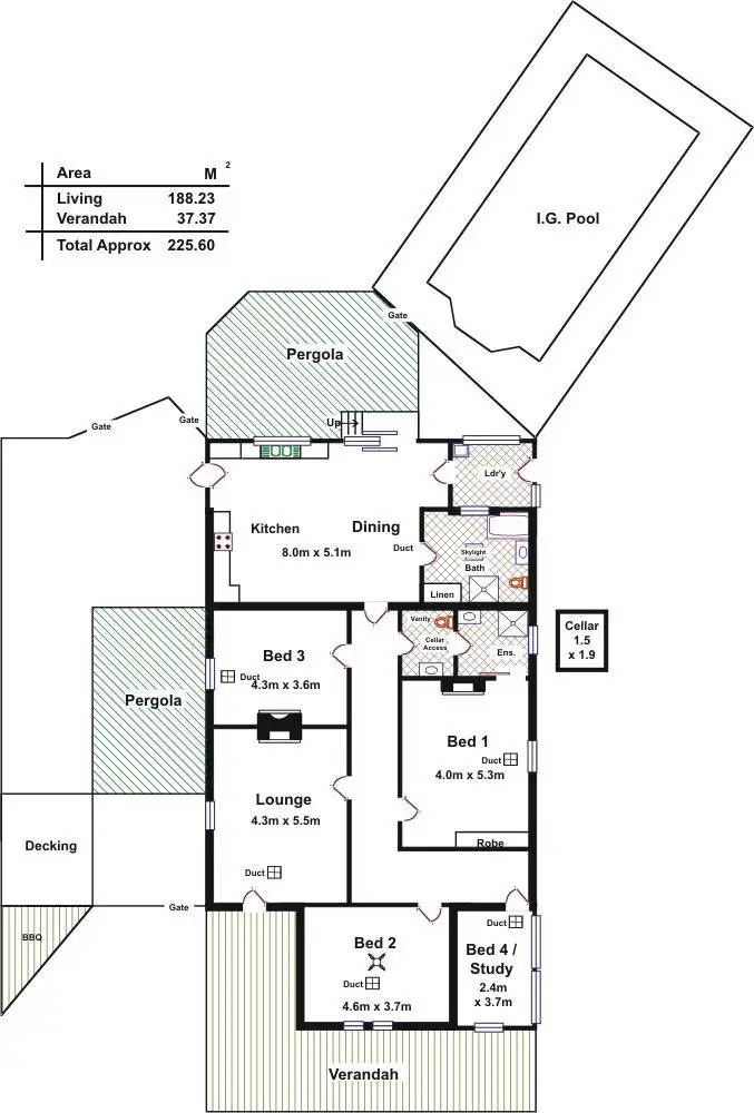 Floorplan of Homely house listing, 46 Redbanks Road, Willaston SA 5118