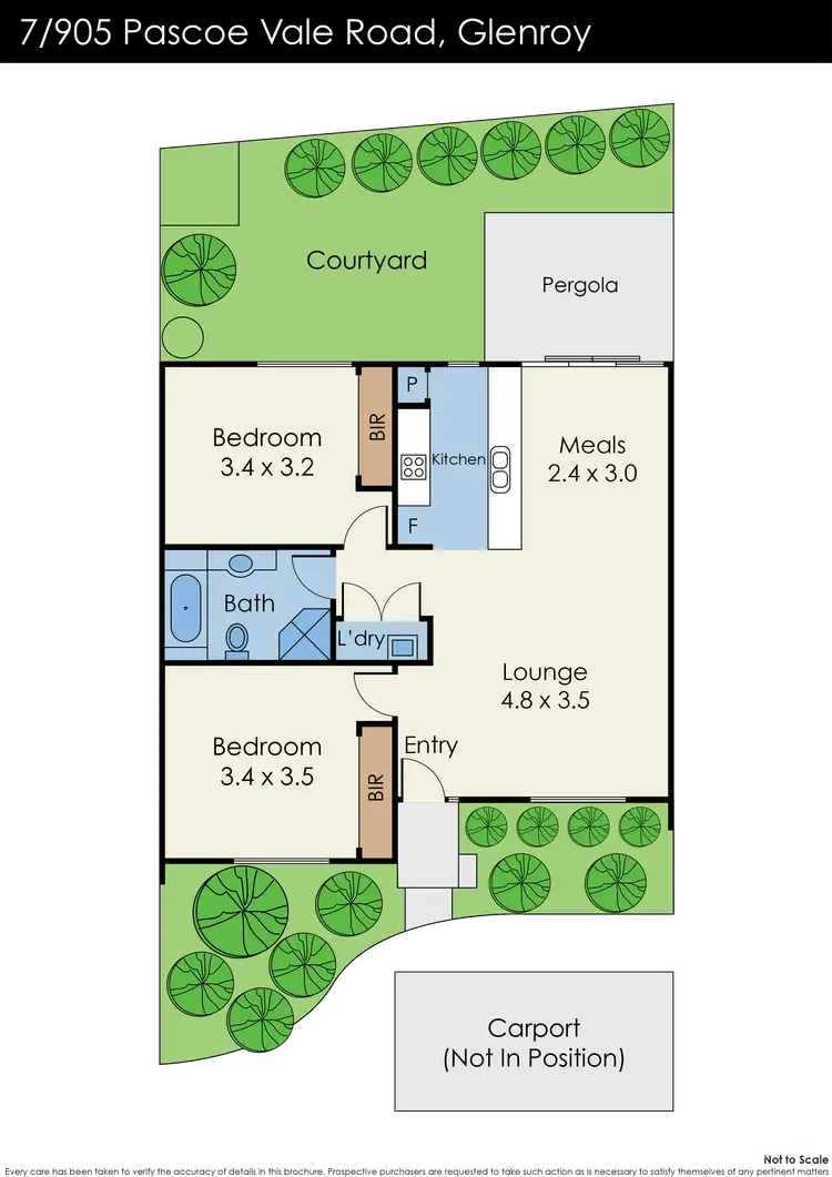 Floorplan of Homely unit listing, 7/905 Pascoe Vale Road, Glenroy VIC 3046