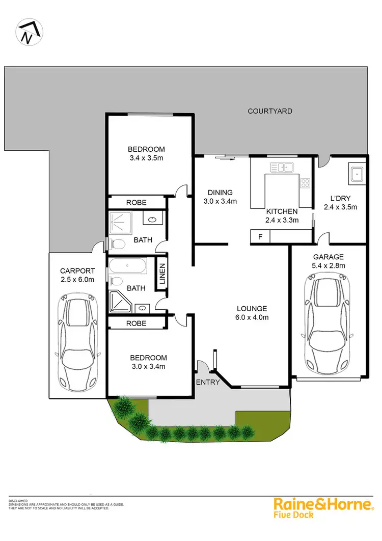 Floorplan of Homely townhouse listing, 11 / 13-15 MILLAR STREET, Drummoyne NSW 2047