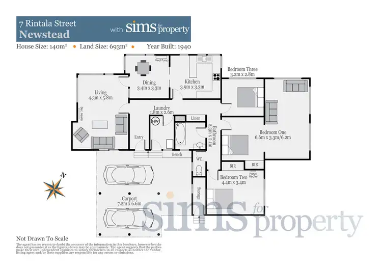Floorplan of Homely house listing, 7 Rintala Street, Newstead TAS 7250