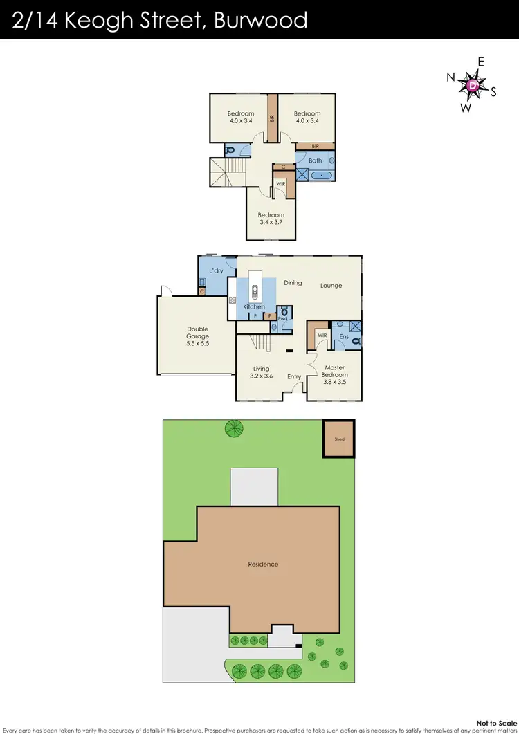 Floorplan of Homely townhouse listing, 2/14 Keogh Street, Burwood VIC 3125