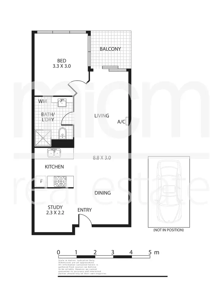 Floorplan of Homely apartment listing, 502/58 Jeffcott Street, West Melbourne VIC 3003
