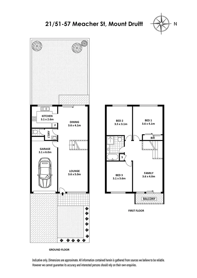 Floorplan of Homely townhouse listing, 20/51-57 Meacher Street, Mount Druitt NSW 2770