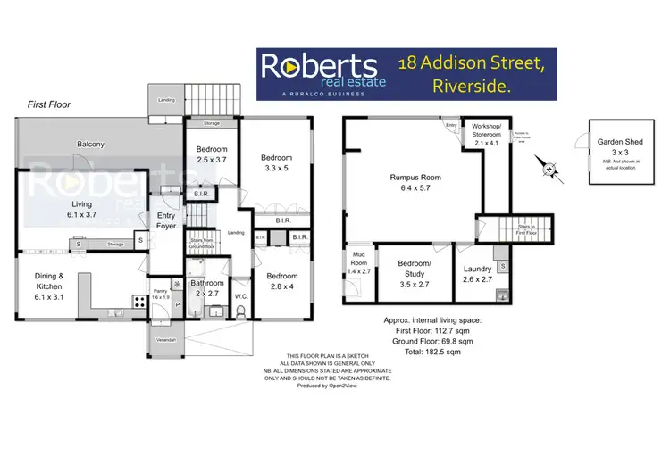 Floorplan of Homely house listing, 18 Addison St, Riverside TAS 7250