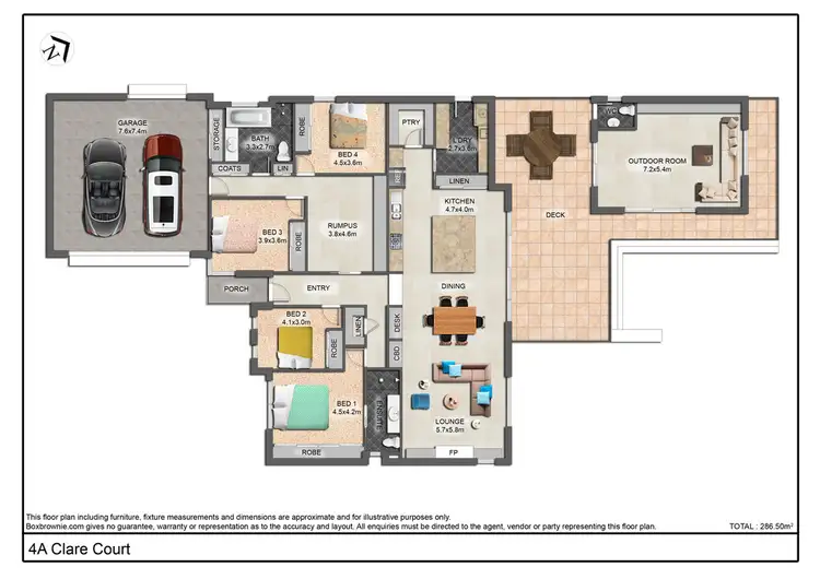 Floorplan of Homely house listing, 4A Clare Court, Mudgee NSW 2850